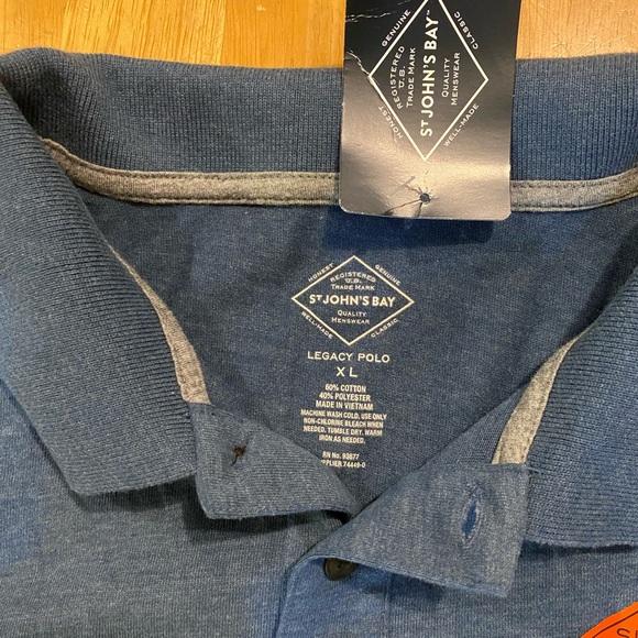 St John’s Bay Legacy Polo - NWT Men’s XL long sleeve polo - Picture 2 of 4